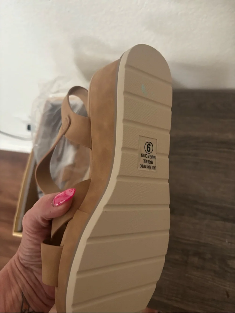 Women’s Tan Slingback Casual Sandal - Soda